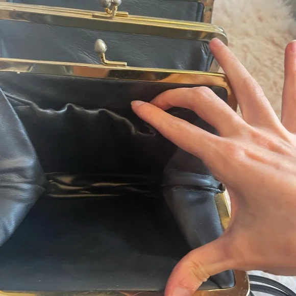 Dark gray Leather purse - Picture 4 of 12